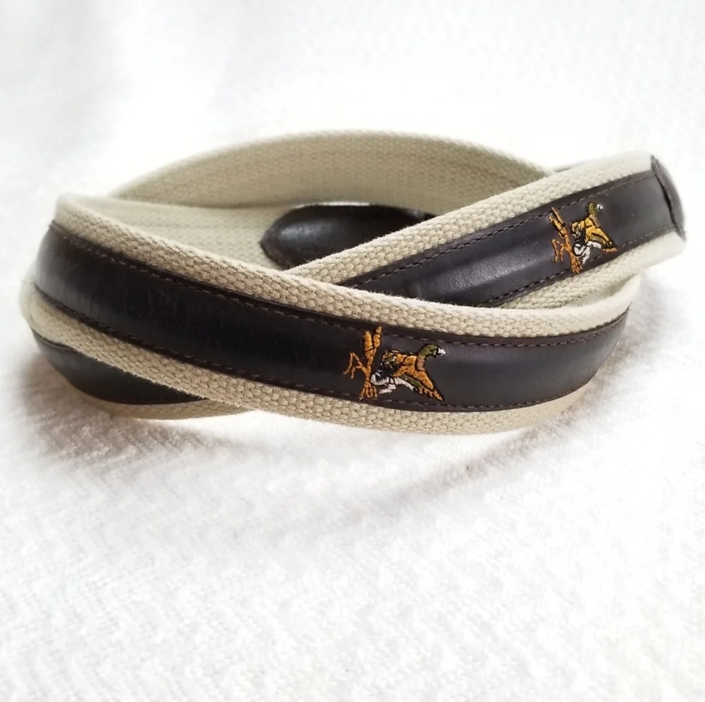 VTG Columbia Mens Fishing Hunting Leather Belt